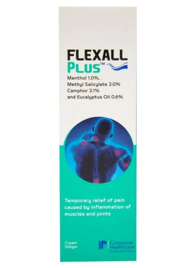 Consumer Nutrition Flexall Plus Pain Relief Cream – 100g Fast-Acting Muscle & Joint Relief - Image 1